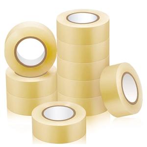 Meooeck 10 Rolls Multipurpose Hockey Tape Adhesive Shin Pad Sock Stick Tape for Ice Skate Sports Hockey Gifts Gear Equipment