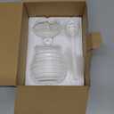 Mkono Honey Dispenser Glass Honey Jar with Dipper and Lid Honey Pot Container for Home Kitchen Storing Honey and Syrup, 9 Ounce