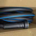 Heavy Duty 5/8 in x 25FT Non-Expandable Garden Hose, Lightweight Rubber Hybrid Water Hose, Kink Resistant Flexible & Durable, Leak-Free 3/4" Brass Male to Female Fittings for Lawn Patio