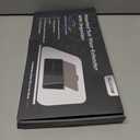 Polarized Sun Visor for Car with Organizer, Upgraded Adjustable Visor Extension, Handmade PU Leather Universal Sun Visor Extender Protects from Sun Glare, UV Rays, Snow Blindness (black)