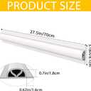 Dock Bumpers, 165 Inch Boat Dock Bumpers for Edging, Boat Dock Fenders for Greater Protection and Edge Guarding, Durable Dock Protectors for Boats, Includes Mounting Screws, 4pack