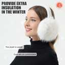 Women Winter Ear Muffs Fluffy Faux Fur Earmuffs Foldable Ear Warmer Girls Soft Ear Covers