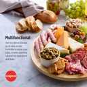 Copco Versatile 14-Inch Bamboo Lazy Susan: Cabinet Storage, Table Turntable, and Charcuterie Serving Solution - Stylish, Durable, and Perfectly Sized