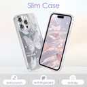 Case for iPhone 15 Pro, Built-in Glitter Camera Lens Cover, Shiny Silver Colorful Butterfly Design for Women Girls, Cute Slim Soft TPU Edge Shockproof Protective Phone Cases 6.1 Inch