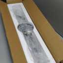 Modern LED Bathroom Vanity Lights, 24inch Dimmable Black Bathroom Lighting Fixture Over Mirror 15W Spiral Design LED Wall Light Fixtures 6000K