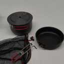 2 Piece Backpacker Hard-Anodized Cook Set - Camping Cookware with Carrying Bag