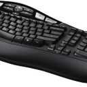 Logitech MK550 Wireless Wave Keyboard and Mouse Combo - Includes Mouse, Long Battery Life, Ergonomic Design, Black