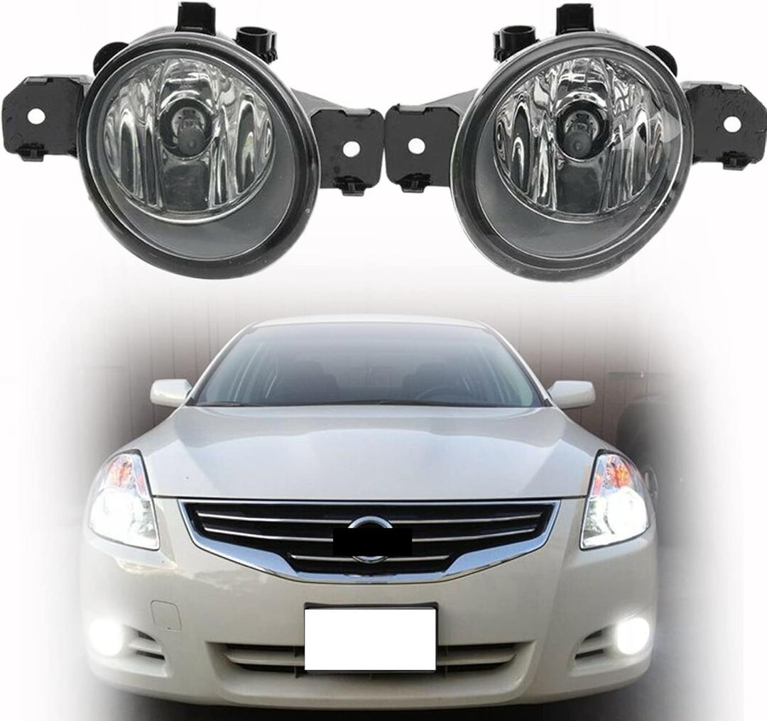 2-Pack H11 Clear Lens Halogen Fog Light Replacement for Altima/Maxima/Sentra/Infiniti Driver and Passenger Side NI2593117, NI2592117