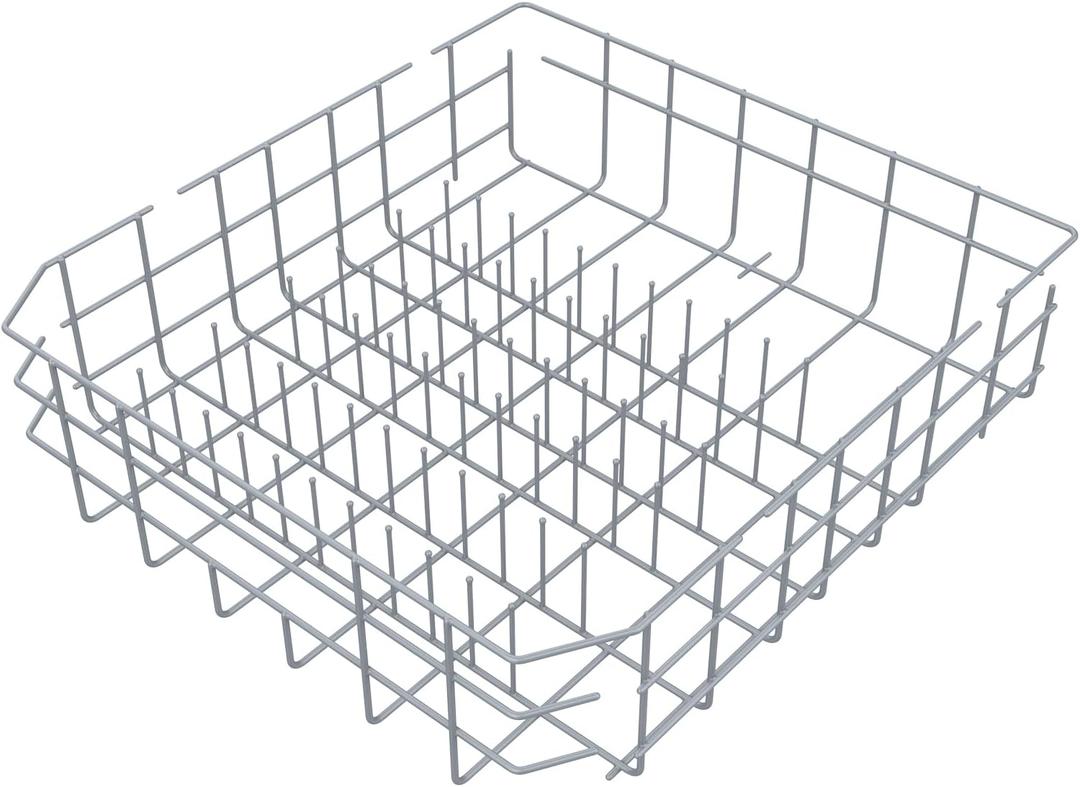 UPGRADED W10728159 W10525646 Dishwasher Lower Rack Compatible with Kitchenaid dishwasher rack replacement, Replace W10315890 W10078180 Maytag Whirlpool Dishwasher Bottom Rack Replacement(Grey)