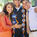 CiyvoLyeen Class of 2026 Graduation Leis with Glitter Pins Handmade Double Braided Ribbon Garland Money Holder Bowknot Congrats Grad Ceremony Gift Idea Orange and Blue Graduation Decorations 2026