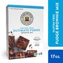 King Arthur Gluten Free Fudge Brownie Mix: Rich, Chocolatey Dessert for Celiac and Non-GMO Diets - Certified Kosher Baking Mix, Easy to Prepare, 17 oz Box for Delicious Homemade Brownies