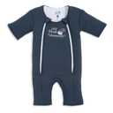 Magic Sleepsuit Baby Merlin's Cotton Baby Swaddle Transition Product - Soft and Cozy Design, Double Zipper for Easy Diaper Changes, Promotes Safe Sleep, 3-6 Months - Navy Blue - Small 12-18lbs