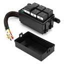 12V Waterproof Fuse Block Relay Box Replacement for JD1914 RTT7121 Relay, Suitable for ATC and ATO Types