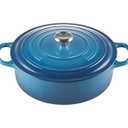 Le Creuset Enameled Cast Iron Signature Round Wide Dutch Oven, 6.75 qt., Marseille