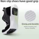 Men's Orthopedic Walking Fashion Sneakers: Breathable Sneakers for Mens, Stability Supportive Walking Shoes for Neuropathy, Cushioned Canvas Shoes for Plantar Fasciitis Black Size 42