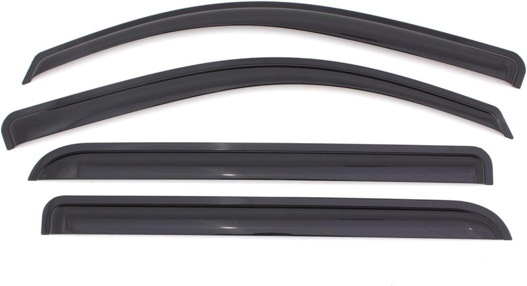 Auto Ventshade [AVS] Outside Mount Rain Guards for 2022-2026 Ford Maverick., Crew CAB ONLY | Window Vent Visors, 4 pcs. - Smoke | 94182