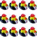 Rubber Ducks - 2025 Funny Squeaky 2.3 Inch Rubber Ducks for Baby Bath, Jeep Ducking, Kids Gifts, and Party Favors - Pack of 12