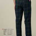 LAPASA Men's Pajama Pants Cotton Flannel Plaid Lounge Fleece Warm Sleepwear Pants PJ Bottoms Drawstring and Pockets M39/M128 (Green, L)