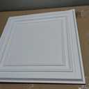 Art3d PVC Ceiling Tiles, 2'x2' Plastic Sheet in Pure White (48-Pack, Multi-Pack), 24"x24"