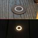 LUMENGY LED In-Ground Paver and Deck Light with Patented Ring Light Effect, 1W, 12V Low Voltage, IP67 Waterproof, for Decks, Driveways, Patios, Steps and Paver Surfaces, Brown Finish, 6 Pack