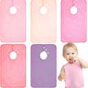 Hercicy Full Coverage Pullover Toddler Baby Bibs Terry Cloth Bibs with Snap Button for 0-4 Years Unisex Feeding Drooling (Cute)