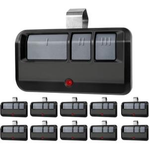893MAX for liftmaster Craftsman Chamberlain Garage Door Opener Remote, Universal Garage Door Opener Remote Replaces 893LM G953EV-P2 371LM 373LM 890MAX 971LM 973LM(10 Pack) (Black)