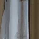 WOPITUES Floating Shelves with Gold Metal Guardrail, Shelves for Wall Decor Set of 3, Wall Shelves for Bedroom, Bathroom, Kitchen, Living Room, Plants, Picture Frames, Art- White and Gold (15.7 inch)