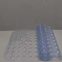 YINENN Bath and Shower Safety Mats 40x16 inch, Non Slip with Suction Cups for Bathroom Stall and Tub Floor, Extra Large and Machine Washable, Drain Holes Keep Bathtub Clean, Clear