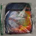 Drydeepin Cool Ice Fire Baseball Print Bible Cover for Boy Portable Bible Carrying Case with Zipper Bible Bags and Totes Kids Bible Study Supplies