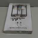 Black Bathroom Counter Organizer XL Corner Shelf, 2-Tier Bathroom Organizers Countertop, Large Capacity Corner Kitchen Storage, Skincare Makeup Vanity Tray, 9''L x 9''W x 13.8''H