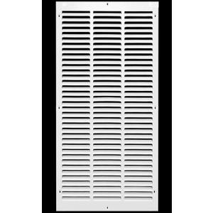 HVAC Premium 14" x 28" Return Air Grille - Sidewall and Ceiling - HVAC Vent Duct Cover Diffuser - [White] [Outer Dimensions: 15.75w X 29.75"h]