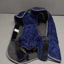 Fragralley Dog Winter Coat, Waterproof Windproof Reflective Fleece Jacket with Harness Hole, Warm Snow Vest for Large Dogs, Ideal Gifts (Blue)