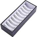 I-MART Black and White Bracelet Organizer Box with 10 Grooves, PU Leather Bracelet Holder and Bangle Organizer Tray, Jewelry Bangle Storage Box for Bracelets, Bangles and Cuffs, Display Holder