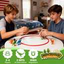 Magnetic Chess Game with Stones, Magnet Chess Game with String, Dinosaur Magnetic Rock Games, Magnet Rope Game, Magnetic Strategy Games for Family Game Nights