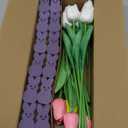 Labrostar Easter Decorations Easter Decor 15pcs Artificial Tulips with 48pcs Bunnies Vase Filler Spring Decor Home Indoor Decoration Centerpieces for Tables