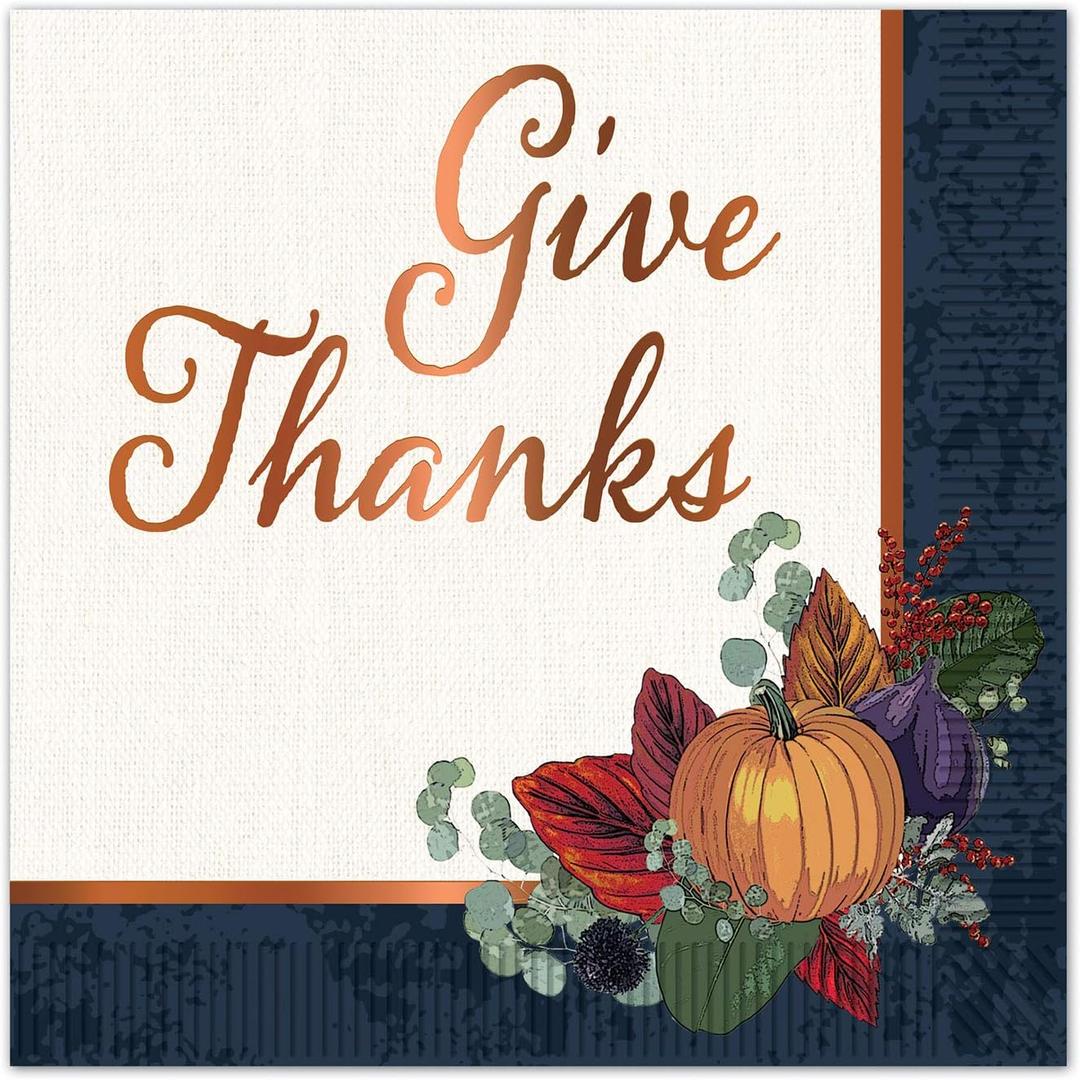 Beistle Fall Thanksgiving Luncheon Napkins Pack of 2