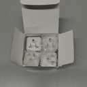 4 Pack Universal Adapter, Europe to US Plug Travel Adapters (White)