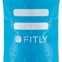FITLY Soft Flask - Shrink As You Drink Soft Water Bottle for Hydration Pack - Folding Water Bottle Ideal for Running, Hiking, Cycling, Climbing & Rigorous Activity, 350 ml