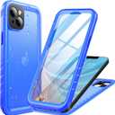 Cozycase Compatible with iPhone 14 Plus Waterproof Case - Full Body Shockproof Dustproof Drop proof Built in Screen Protector Rugged Waterproof Case for iPhone 14 Plus 6.7 Inches Blue