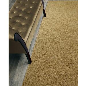 Custom Size Shaggy Hallway Runner Rug, Slip Resistant, 26 Inch Wide X Your Choice of Lenght, Solid Mustard, 26 Inch X 13 feet