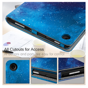 Famavala Folio Case Cover for PREVIOUS Generation 8" Fire HD 8 Tablet [8th / 7th / 6th Generation 2018/2017 / 2016 Release ] (BlueSky)