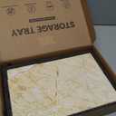 Natural Marble Cutting Boards for Kitchen - 12" x 8" Multi-Purpose Pastry Marble Tray Cheese Board Marble Slab for Counter, Bathroom Perfume Tray Jewelry Candle Plate (Nestos)