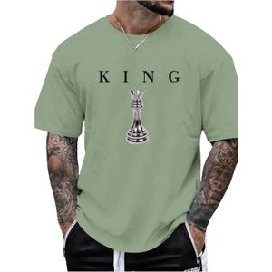 SOLY HUX Men's Graphic Tees Crew Neck T Shirts Short Sleeve T-Shirts Casual Summer Streetwear Mint Green Graphic Medium (M)