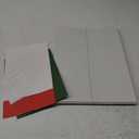 4 Pcs Trifold Poster Board, 26x17 inches White Poster Board Comes with Sticky Accessories, Corrugated Presentation Boards, Display Board for School Projects, Business Presentations