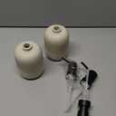 2pcs/Set Beige Hand Soap Dispenser Sets,Resin Liquid Soap Dispenser for Bathroom Countertop,Bathroom Lotion Dispensers-10.6oz.