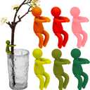 6 Pcs Plant Propagation Friends, Plant Propagation Buddy, Plant Cutting Holder for Shoots, Sprouts and Stems, Cute Plant Propagation Support Growth Tool for Indoor Garden (Green Red)