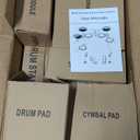 Electric Drum Set,  Electronic Drum Kit for Beginner ,  Quiet Mesh Pads, Cymbals, USB MIDI, Type-C Charging, 2 Pedal, Throne, Headphones, Sticks, Melodics Lessons