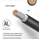 BougeRV 6 Feet 10AWG Solar Extension Cable with Female and Male Connector with Extra Pair of Connectors Solar Panel Adaptor Kit Tool (6FT Red + 6FT Black)