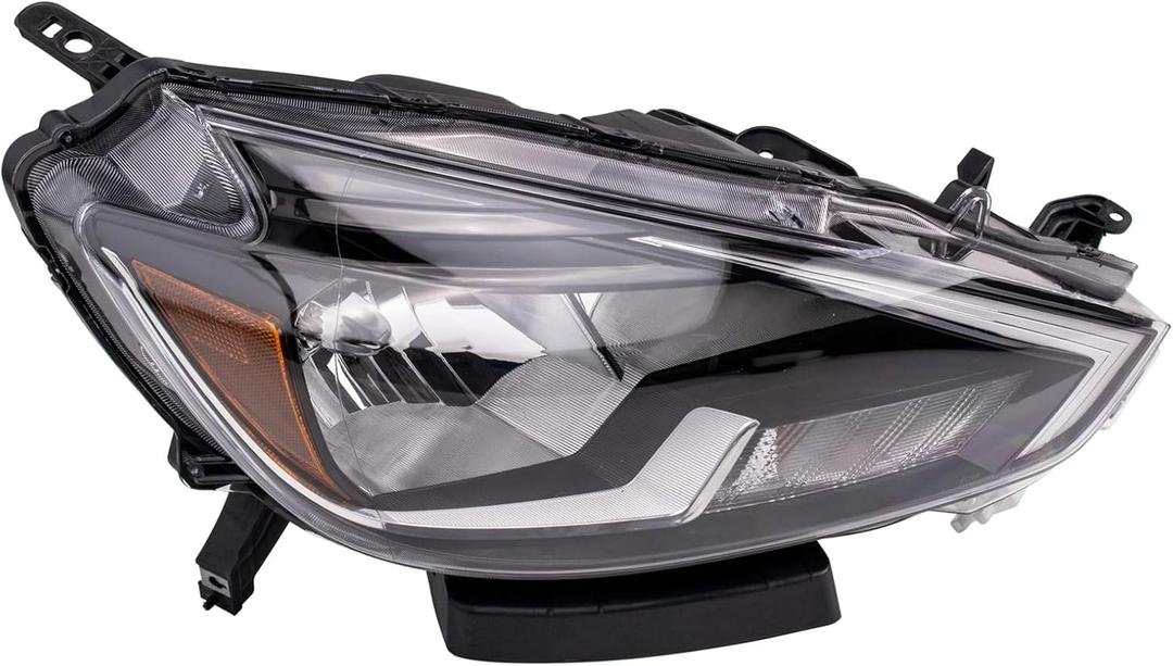 TRQ Passenger Side Headlight Assembly Halogen Compatible with 2016-2019 Nissan Sentra NI2503244