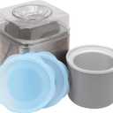 Silicone Lids for Cuisinart 2-Quart Freezer Bowl, 2 Pack Reusable Covers for Cuisinart lce Cream Maker, Dishwasher, Microwave & Freezer Safe, Kitchen Accessory